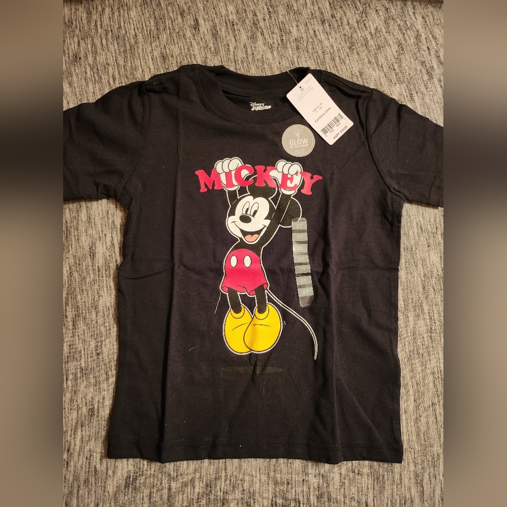 Carter's 3t Glow in the Dark "Mickey" shirt